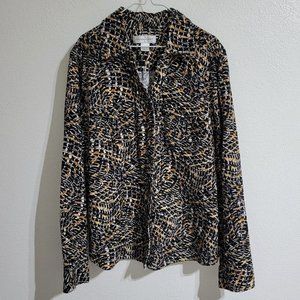 (V50) Christopher & Banks Women's Medium Button Up Long Sleeve Collared …